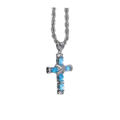 Blue Cross Pendant