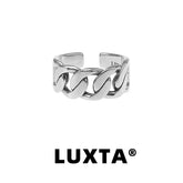 S925 Silver Cuban Link Ring