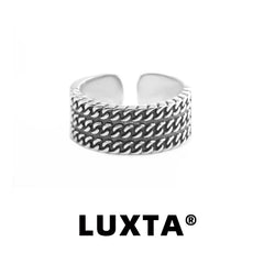 S925 Sterling Silver Cuban Ring