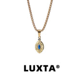 Gold-plated Blue Eye Small Pendant