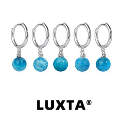 Original 925 Silver Blue Apatite Earrings