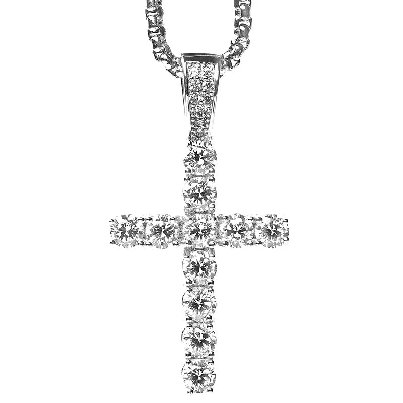 Ice Cross Necklace