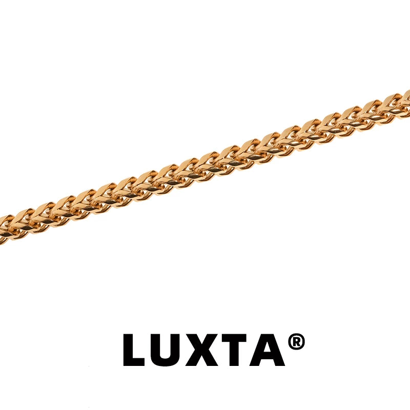 Golden Three-dimensional Cuban Bracelet