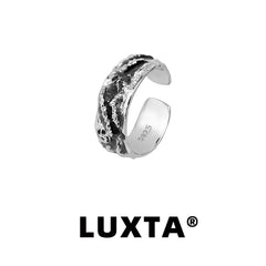 Sterling Silver Black Glacier Ring