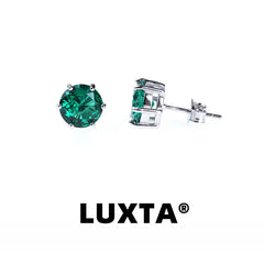 925 Silver Green Stone Earrings