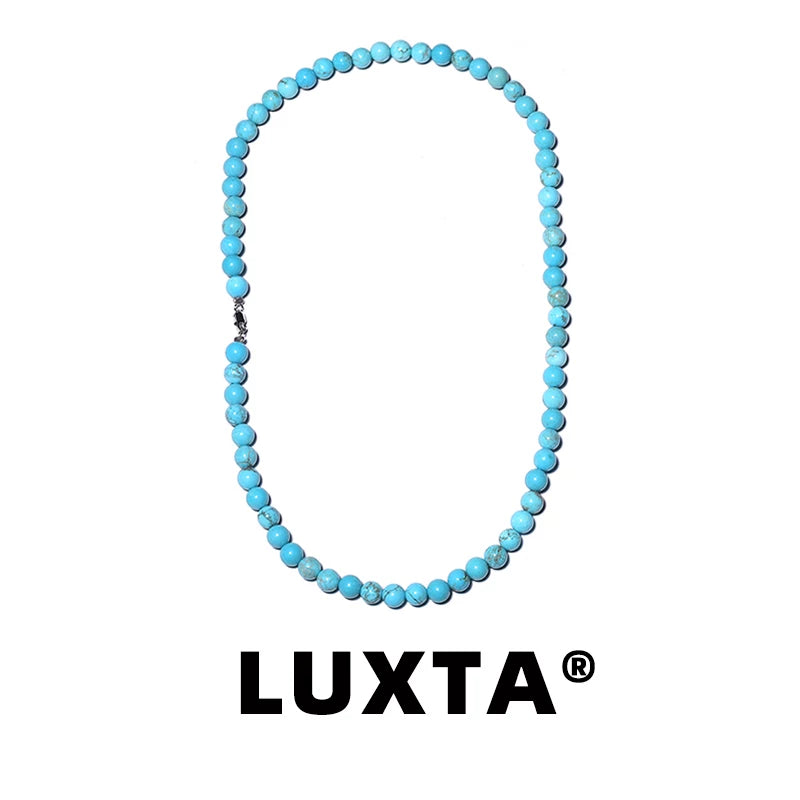 Turquoise Necklace Ore Roasted Clavicle Chain