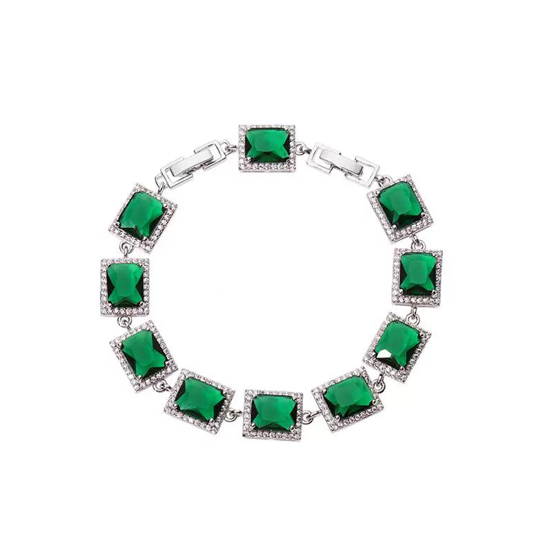 Green Diamond Bracelet