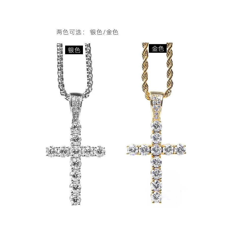 Ice Cross Necklace
