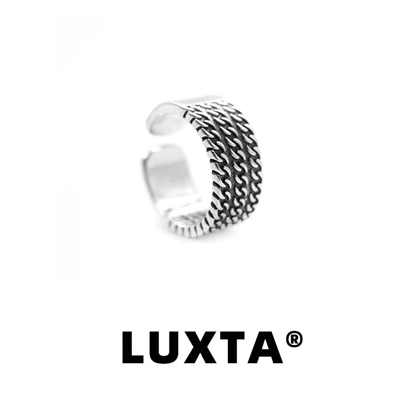 S925 Sterling Silver Cuban Ring