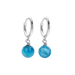 Original 925 Silver Blue Apatite Earrings