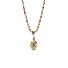 Gold-plated Blue Eye Small Pendant